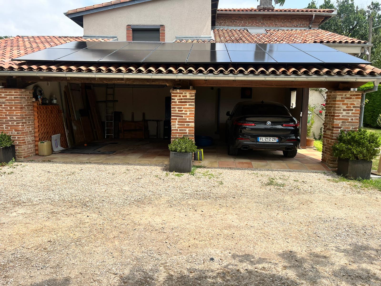 photovoltaïque sur garage
